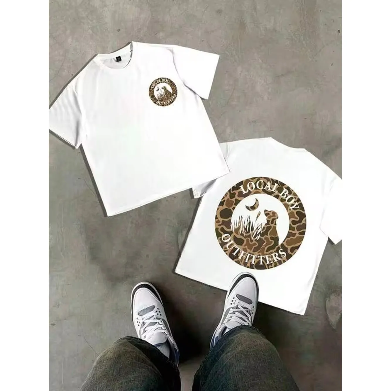 Outdoor Hunting Graphic Tees - Local Boy Outfitters Coyote Moon Desert
