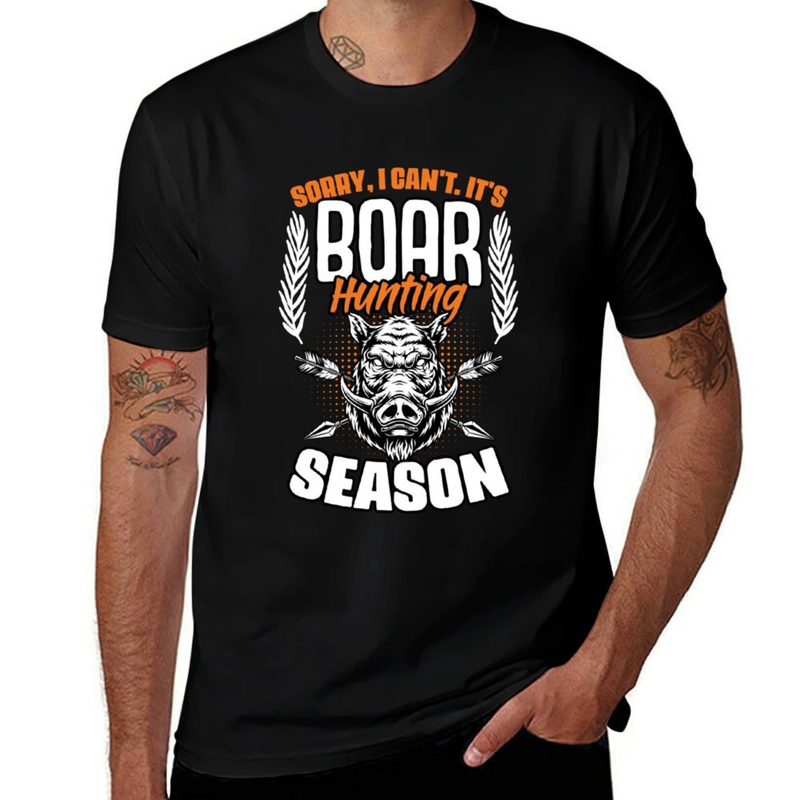 Wildman Hunting & Outdoor Robertson Photos - Sorry I Can't Funny Wild Boar