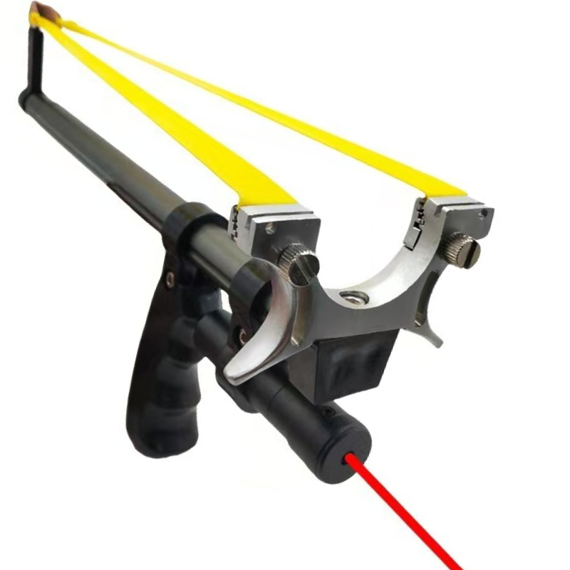 Rangefinder Laser Hunting - Metal Laser Slingshot High Elasticity Long-range