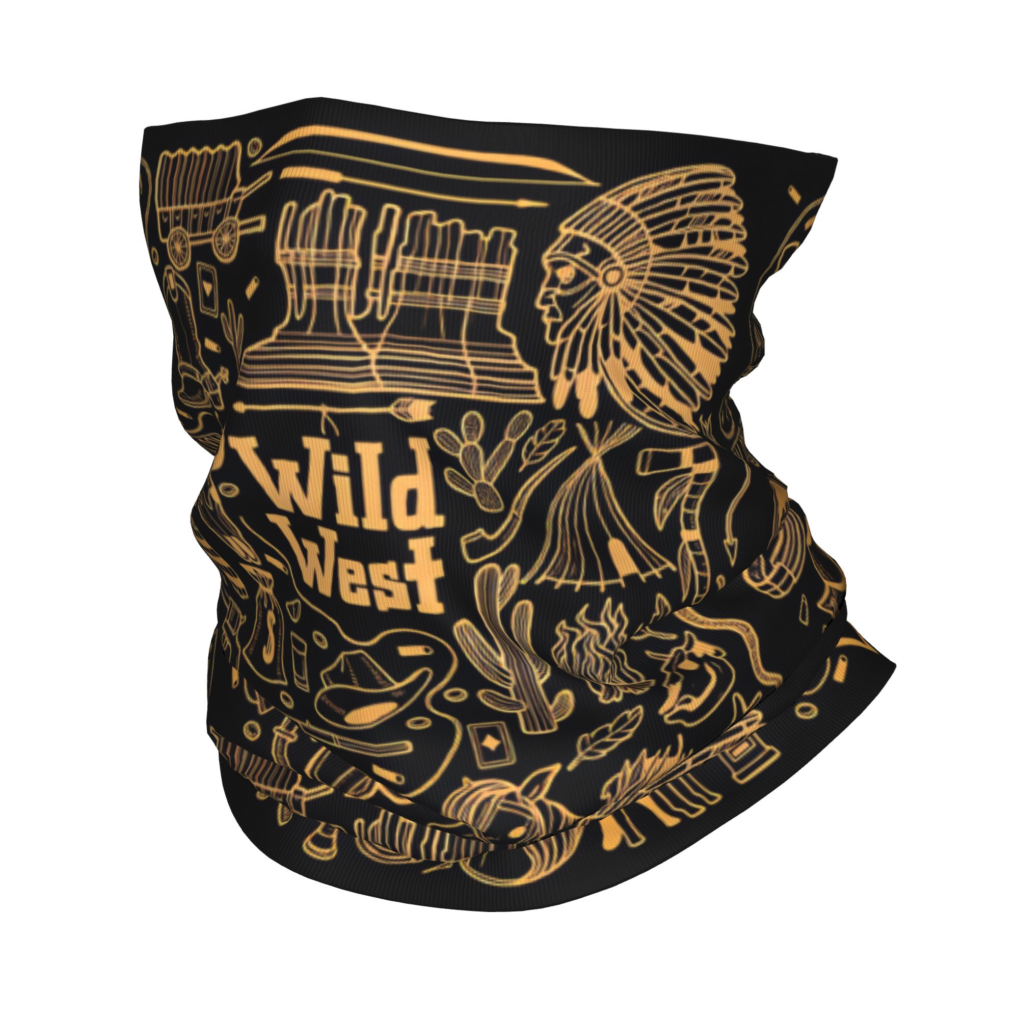 Wildman Hunting & Outdoor Robertson Photos - Outdoor Sports Balaclava Wild West LinePrint