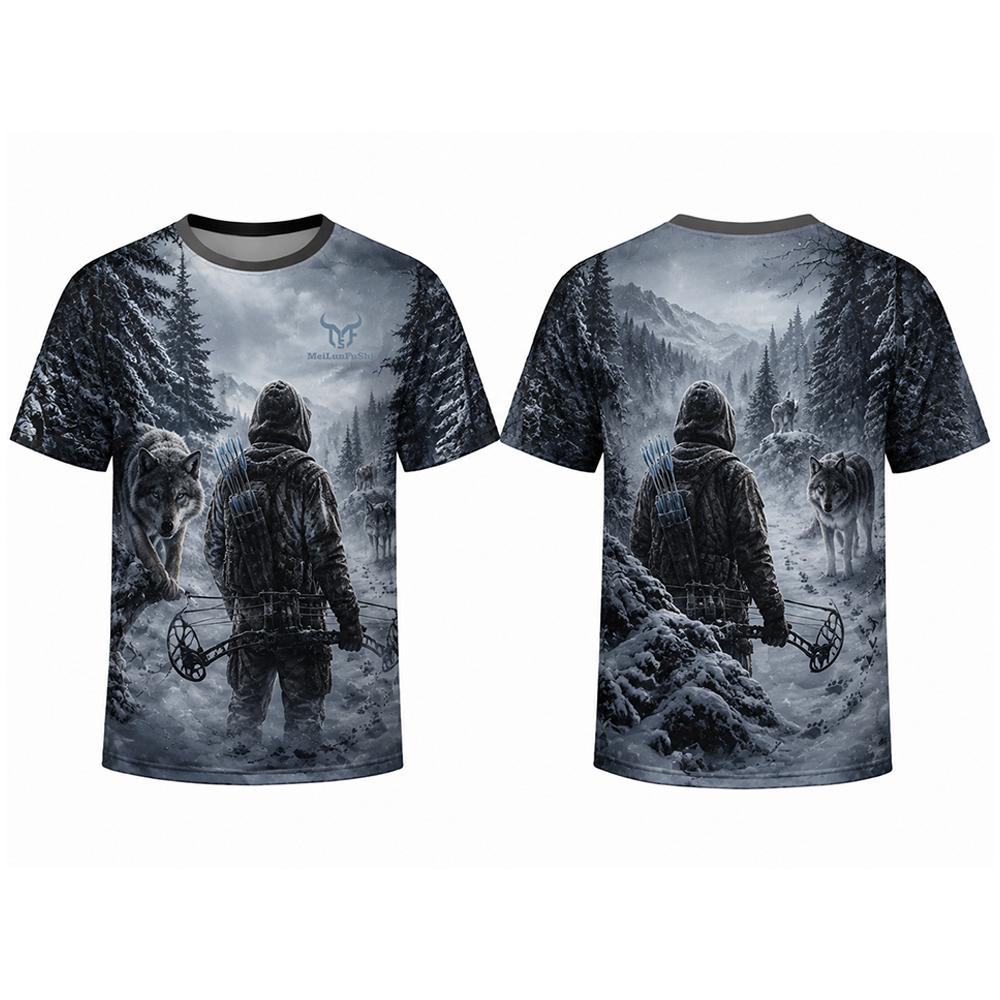 Gothic Skull Archer 3D Print T - đánh giá và giá Outdoor Hunting Graphic Tees