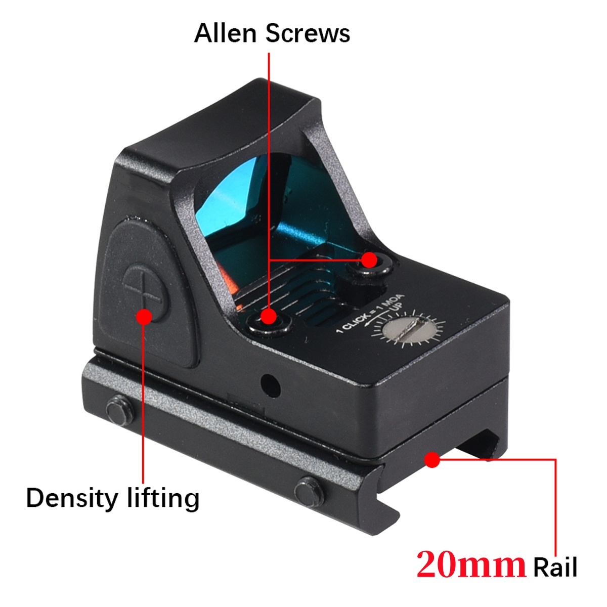 Mini Red Dot Sight Tactical Op - đánh giá và giá Outdoor Hunting Lab
