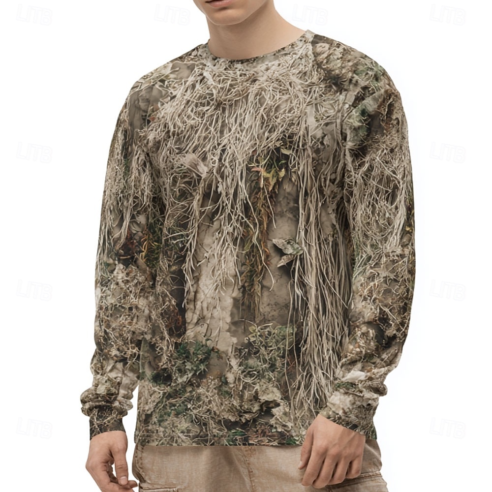 Men's Camo Animal Print Long S - đánh giá và giá Outdoor Hunting Graphic Tees