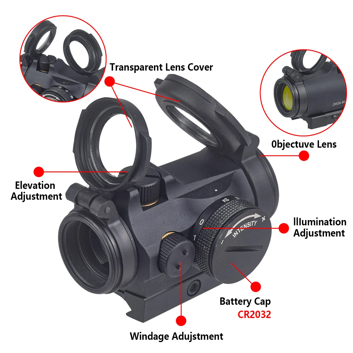 Tactical T01/02 2MOA Red Dot S - đánh giá và giá Outdoor Hunting Lab
