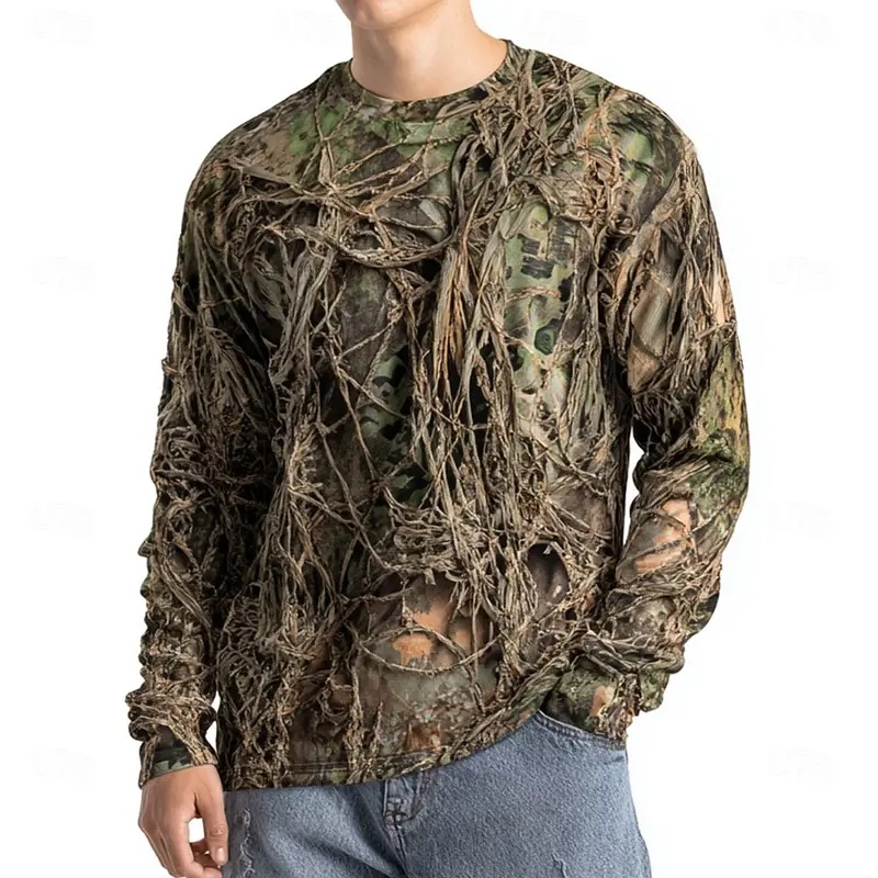 Men's Camo Animal Print Long S - đánh giá và giá Outdoor Hunting Graphic Tees