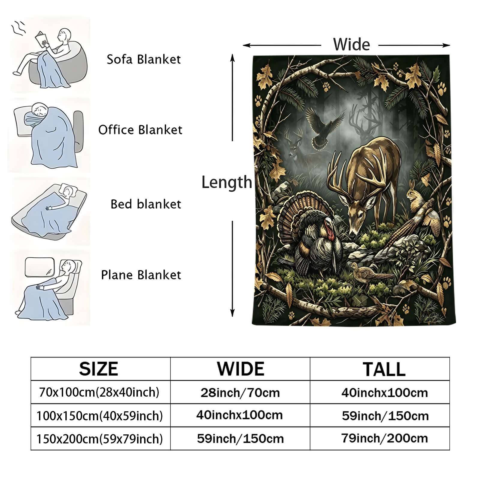 Vintage Woodland Animal Throw  - đánh giá và giá Wildman Hunting & Outdoor Robertson Photos