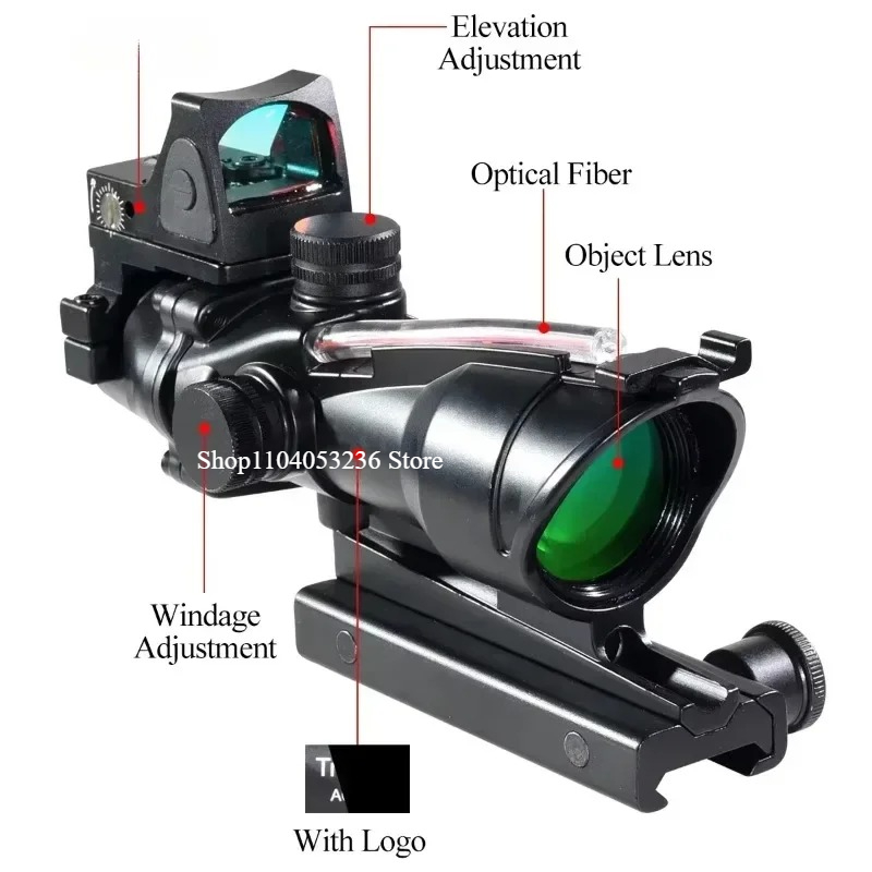 4X32 Sight with Red Dot Real F - đánh giá và giá Outdoor Hunting Lab