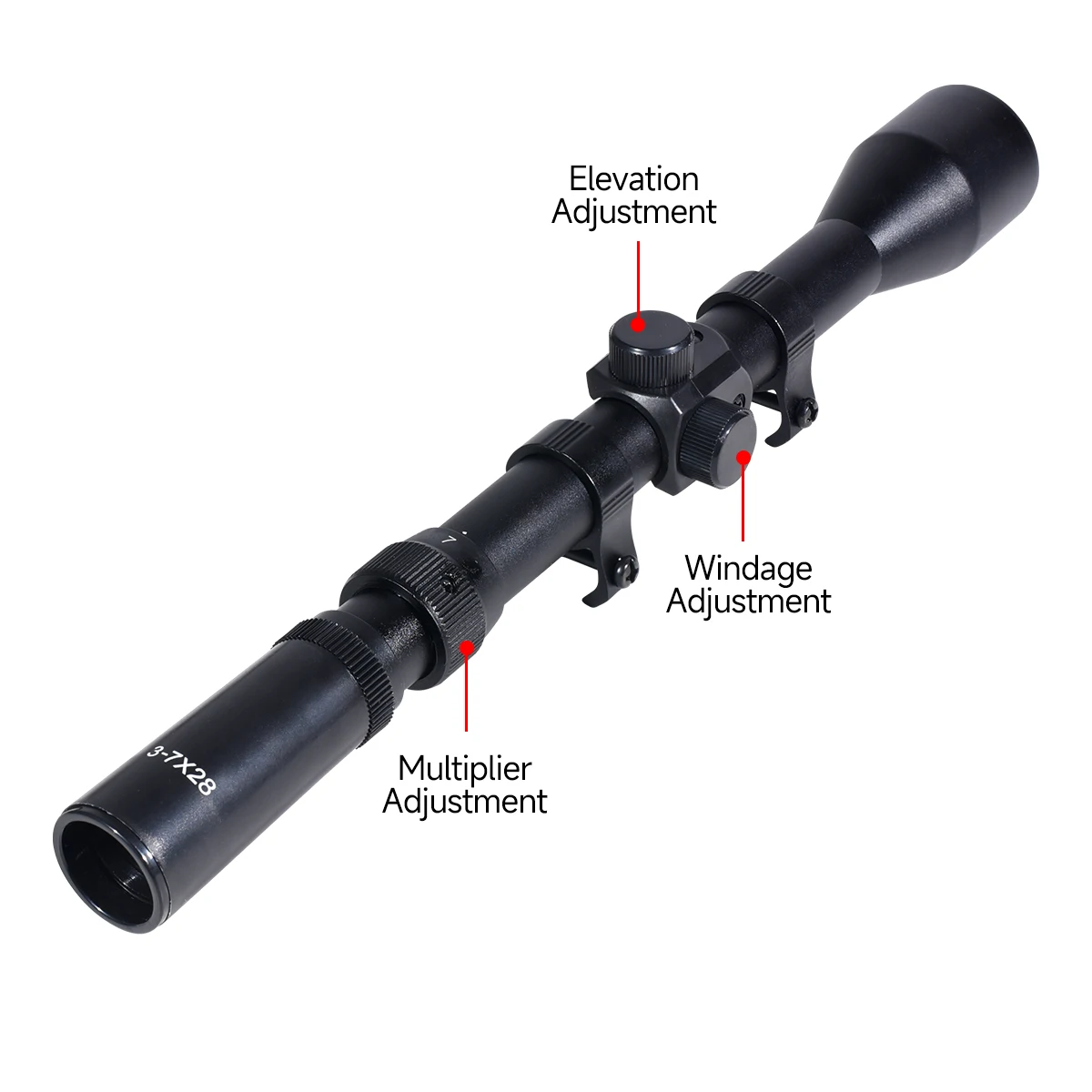 4x20/4x28/3-7x20/3-7x28 Optics - đánh giá và giá Outdoor Hunting Lab