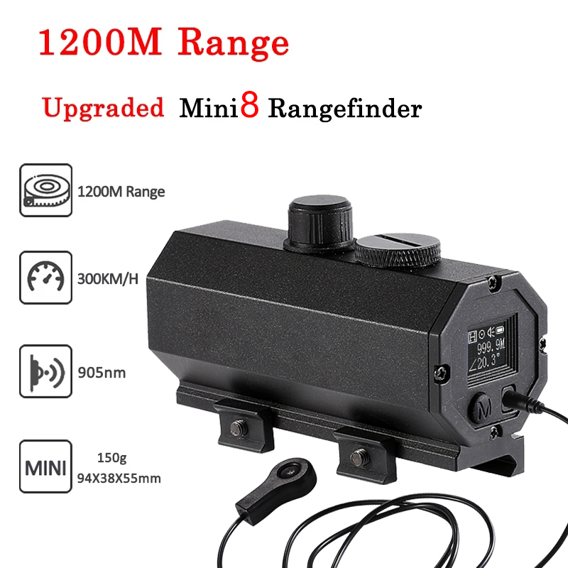 MINI8 Plug-in 1200m Ranging De - đánh giá và giá Rangefinder Laser Hunting