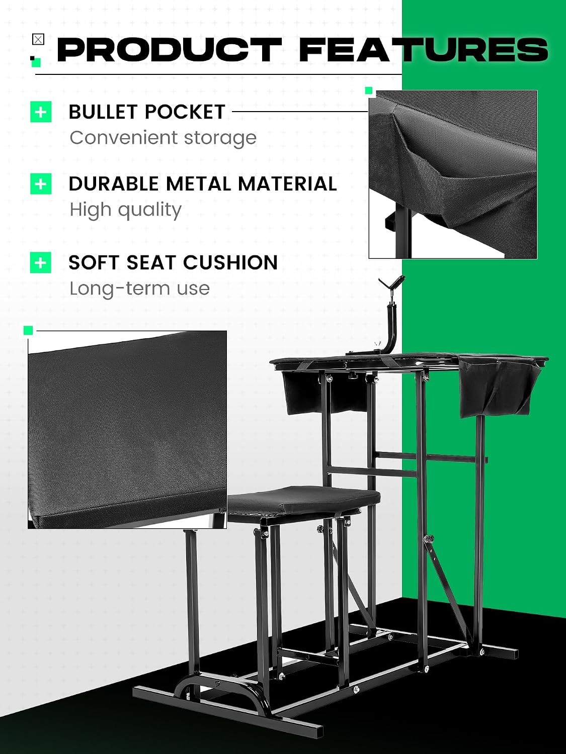 Foldable Shooting Bench With A - đánh giá và giá Outdoor Hunting Table