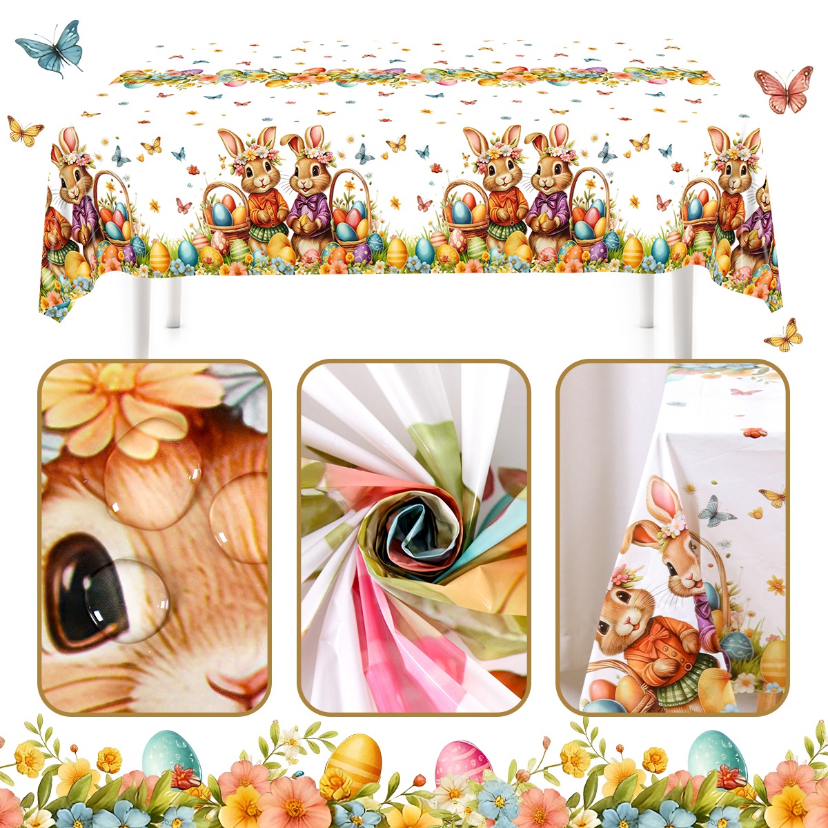 130*220cm Easter Cute Bunny Ta - đánh giá và giá Outdoor Hunting Table