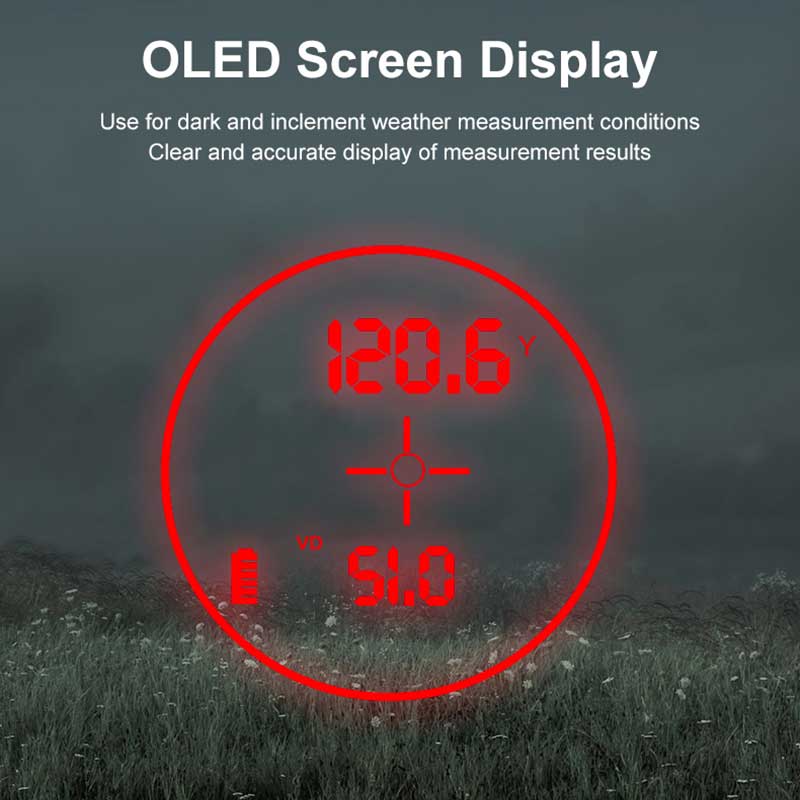 7x Amplification OLED Red Disp - đánh giá và giá Rangefinder Laser Hunting