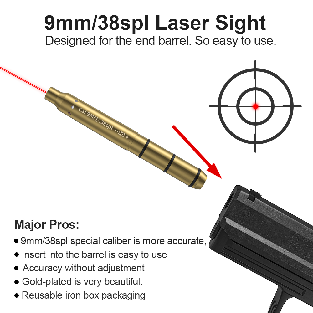 9MM/38SPL Red Laser Boresighte - đánh giá và giá Outdoor Hunting Lab
