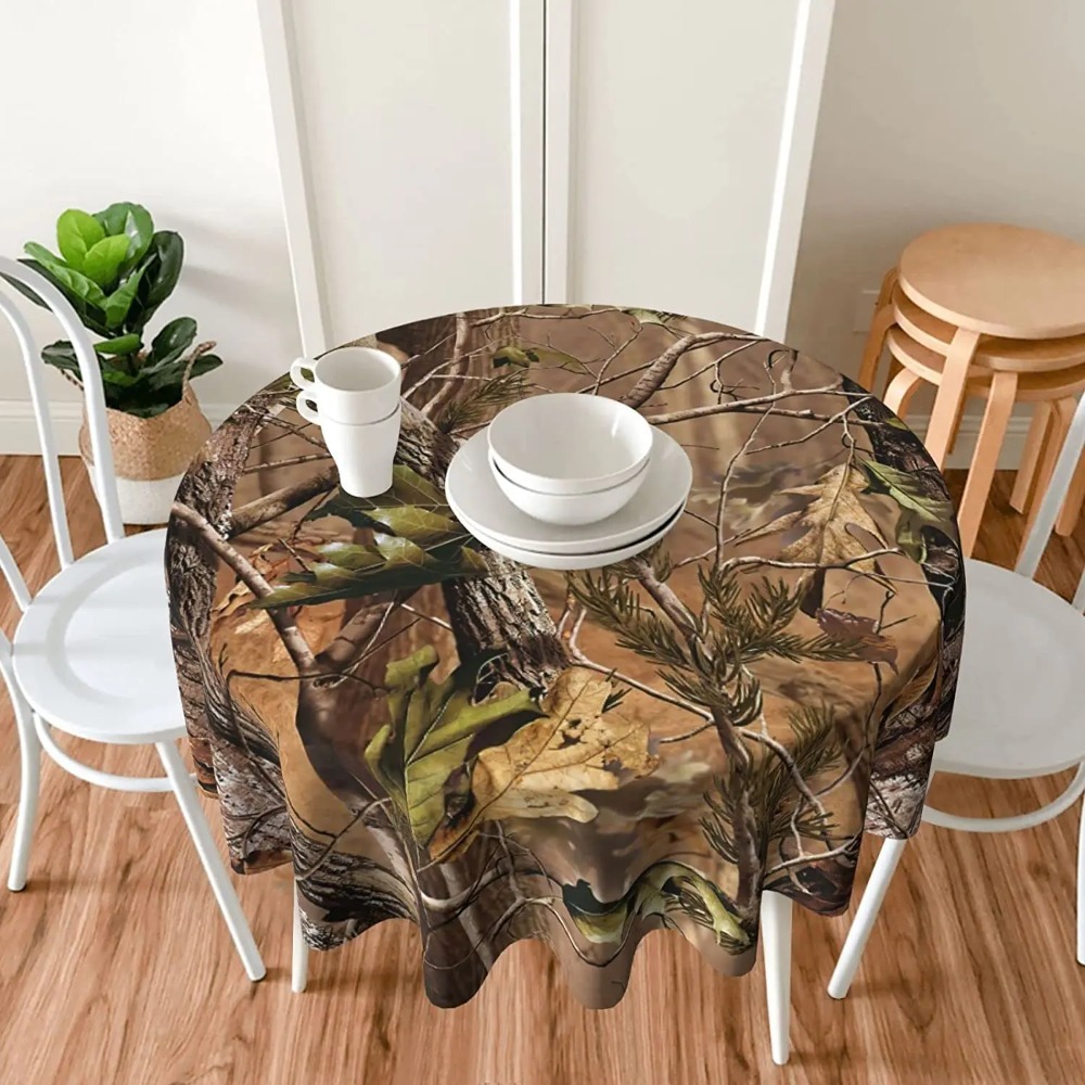 Hunting Camo Round Tablecloth  - đánh giá và giá Outdoor Hunting Table