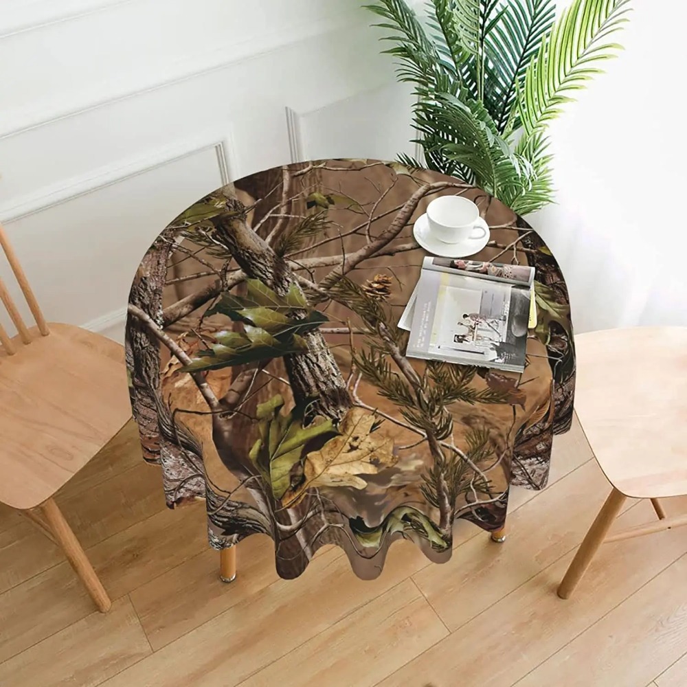 Hunting Camo Round Tablecloth  - đánh giá và giá Outdoor Hunting Table