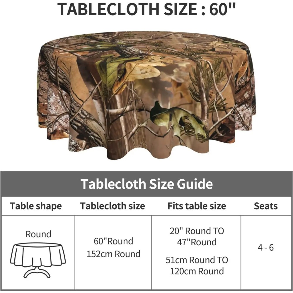 Hunting Camo Round Tablecloth  - đánh giá và giá Outdoor Hunting Table